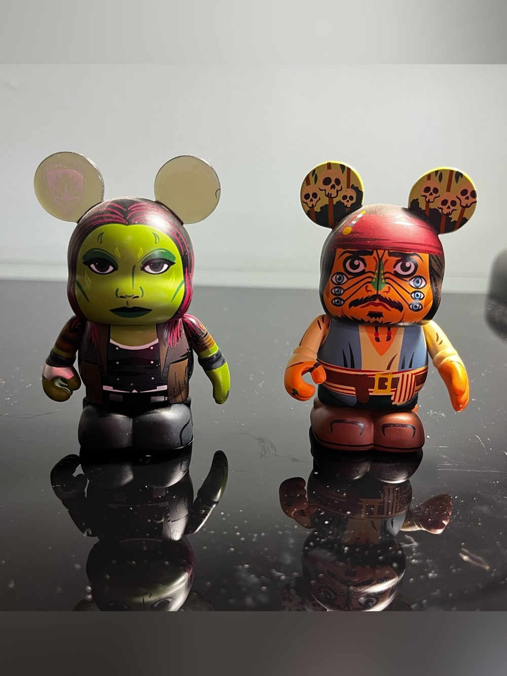 Disney Vinylmation Gamora and Jack Sparrow Figures